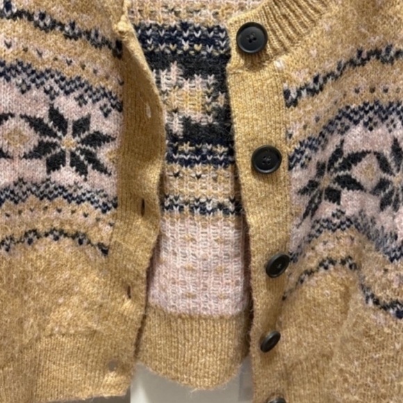 Old Navy Holiday Fair Isle Cardigan Sweater - Picture 6 of 8